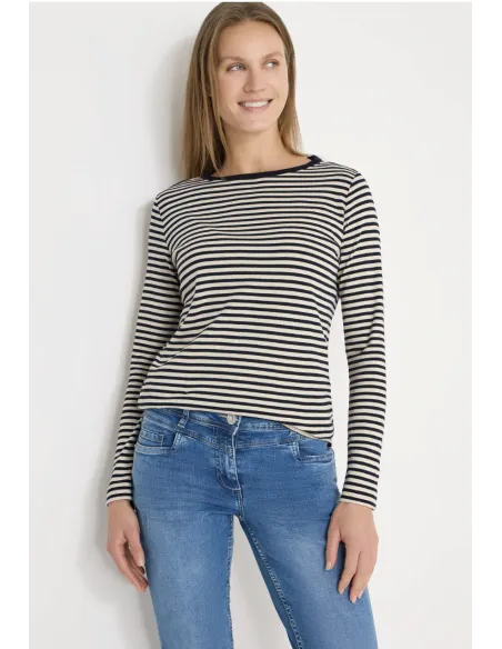 CECIL BASIC MELANGE T-SHIRT