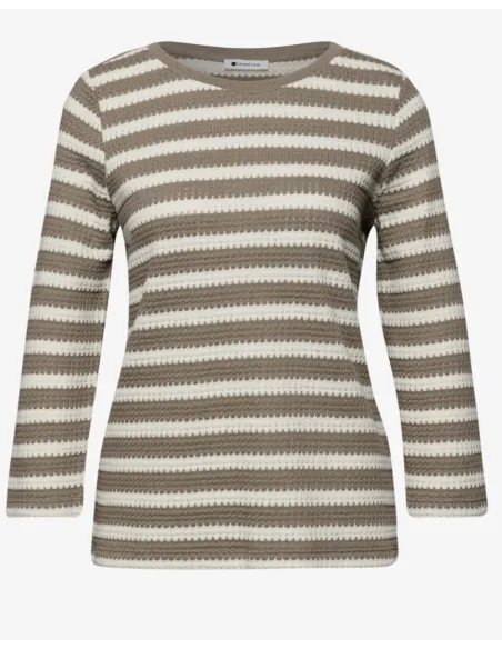 Street One Randig Stickad Tröja 3/4