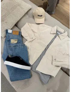 ONSCASSEL ECRU DENIM JACKET