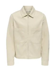 ONSCASSEL ECRU DENIM JACKET 2