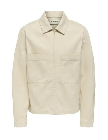 ONSCASSEL ECRU DENIM JACKET