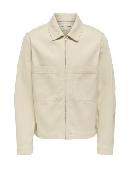 ONSCASSEL ECRU DENIM JACKET