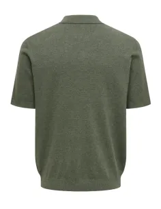 ONSLOUI REG 12 SS MEL POLO KNIT NOOS 2
