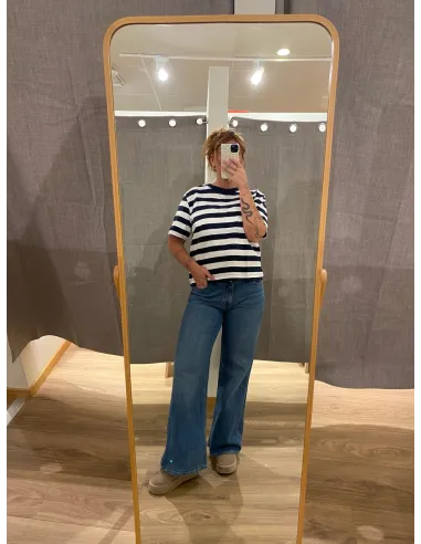 SLFESSENTIAL SS STRIPED BOXY TEE NOOS