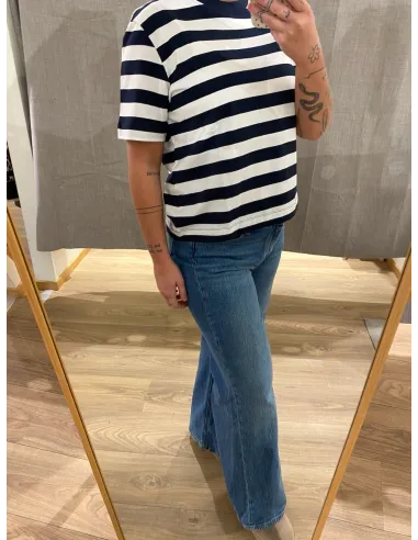 SLFESSENTIAL SS STRIPED BOXY TEE NOOS