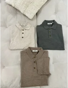 ONSLOUI REG 12 SS MEL POLO KNIT NOOS