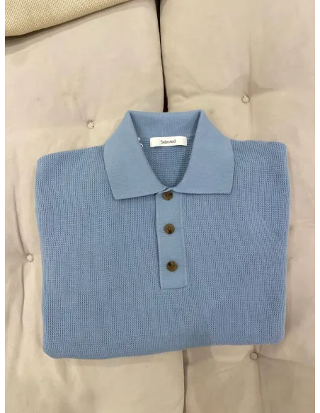 SLHDANE SS KNIT RELAXED POLO