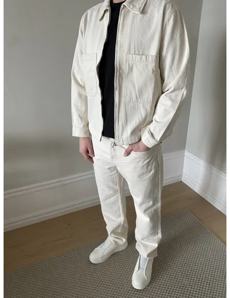 ONSCASSEL ECRU DENIM JACKET