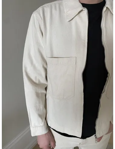 ONSCASSEL ECRU DENIM JACKET