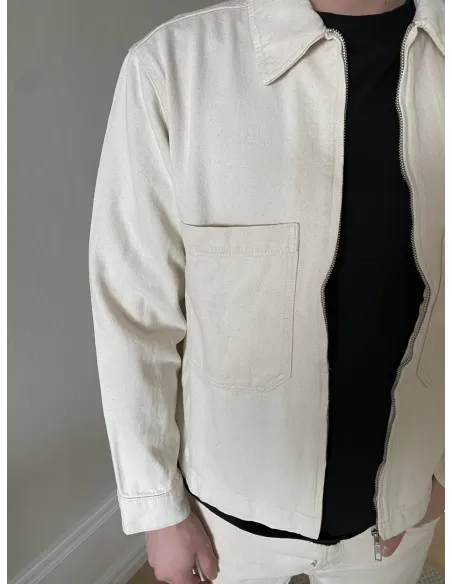 ONSCASSEL ECRU DENIM JACKET