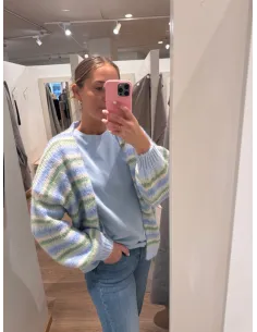 VMMAYBE STRIPE LS OPEN CARDIGAN NOOS 2