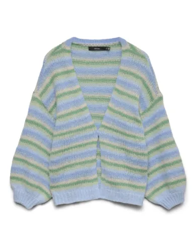 VMMAYBE STRIPE LS OPEN CARDIGAN NOOS