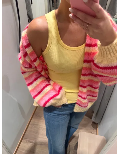 JXFRIDA SL U-NECK TOP JRS NOOS