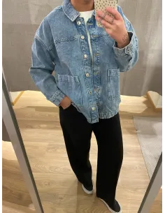 VMJAMIE LS DENIM SHACKET