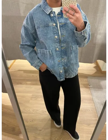 VMJAMIE LS DENIM SHACKET