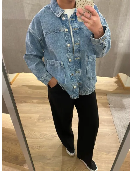 VMJAMIE LS DENIM SHACKET