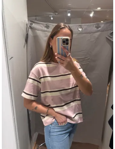 OBJHAZEL 2/4 LO T-SHIRT