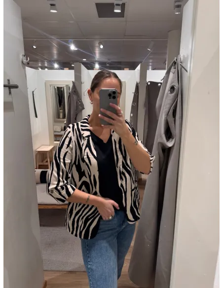 VMJESMILO 3/4 LOOSE BLAZER WVN GA NOOS