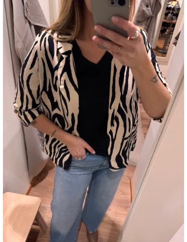 VMJESMILO 3/4 LOOSE BLAZER WVN GA NOOS