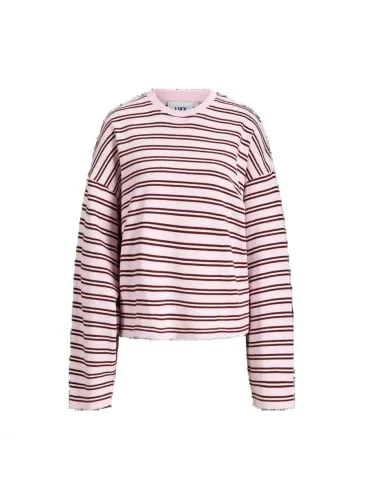 JXBILLIE LOOSE LS STRIPE SWEAT