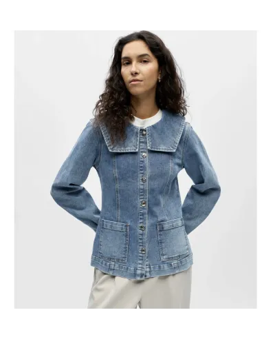 OBJIVY L/S RE DENIM SHIRT