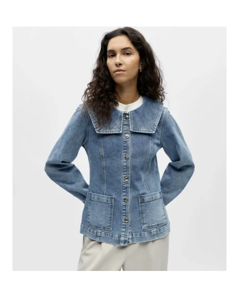 OBJIVY L/S RE DENIM SHIRT