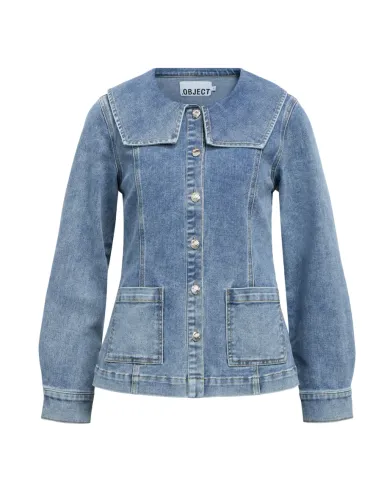 OBJIVY L/S RE DENIM SHIRT