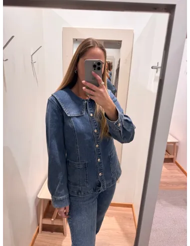 OBJIVY L/S RE DENIM SHIRT