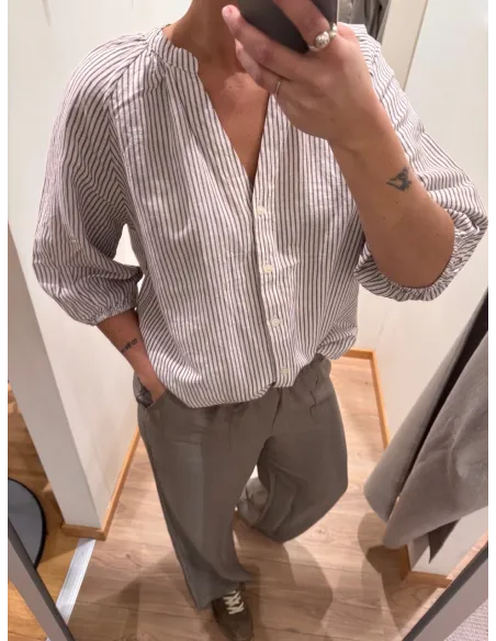 SLWCLEO-ALBERTA LINEN BLEND SHIRT NOOS