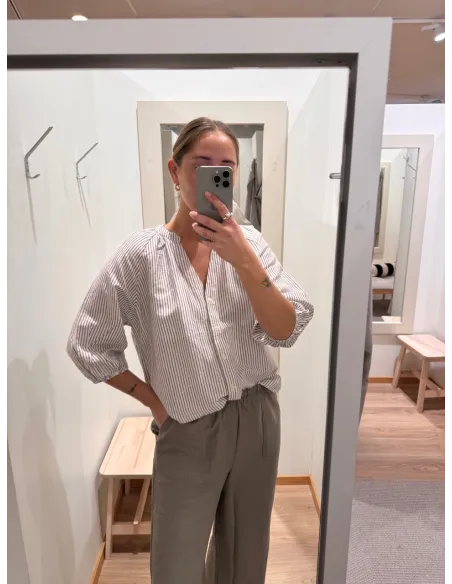 SLWCLEO-ALBERTA LINEN BLEND SHIRT NOOS