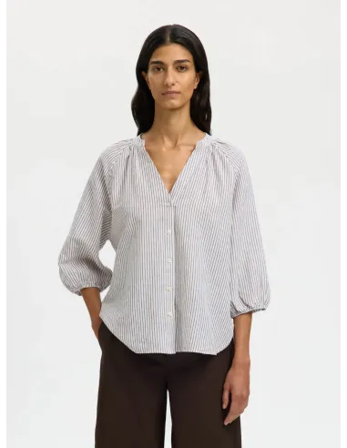 SLWCLEO-ALBERTA LINEN BLEND SHIRT NOOS