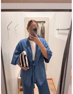 Gianna tencel kaftan jacket