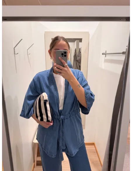 Gianna tencel kaftan jacket