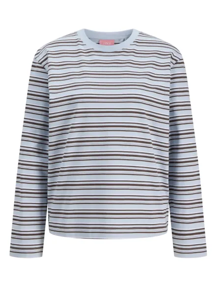 JXSOPHIA BOXY LS STRIPE TEE