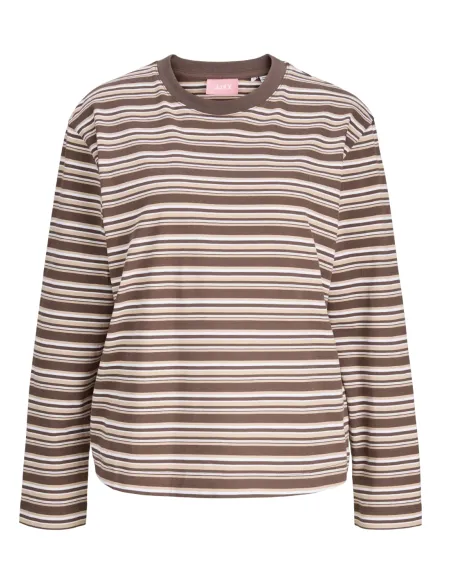 JXSOPHIA BOXY LS STRIPE TEE