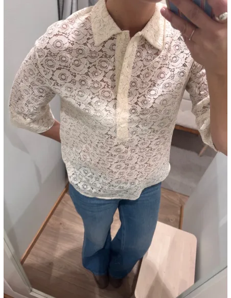 ONLRAO 3/4 LACE SHIRT