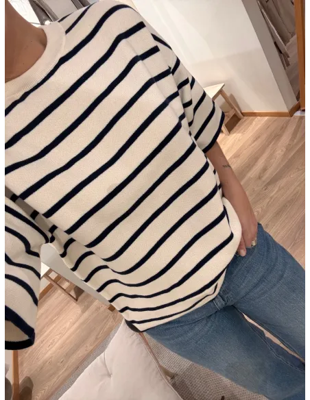 PCGIAN 2/4 BOXY ONECK KNIT