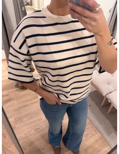 PCGIAN 2/4 BOXY ONECK KNIT