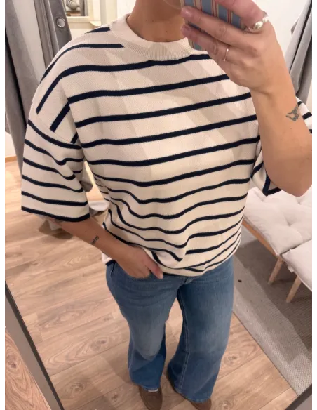 PCGIAN 2/4 BOXY ONECK KNIT