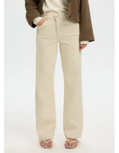 SLWWIDE BEA-KORI ECRU HW JEANS