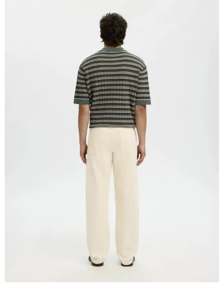 SLH220-LOOSE BEN SUMMER ECRU 611 JEANS