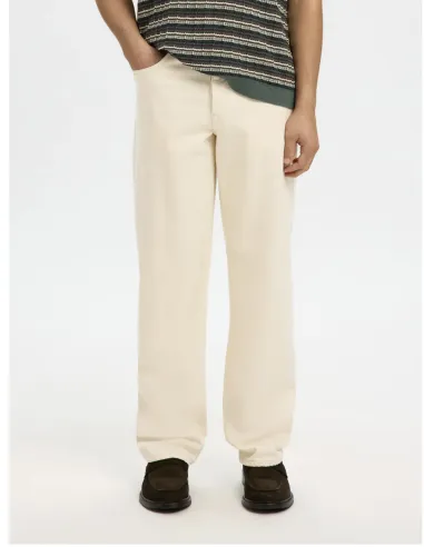 SLH220-LOOSE BEN SUMMER ECRU 611 JEANS