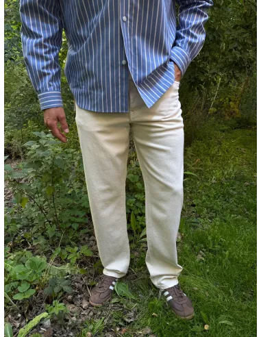 SLH220-LOOSE BEN SUMMER ECRU 611 JEANS