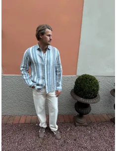 SLH220-LOOSE BEN SUMMER ECRU 611 JEANS 2