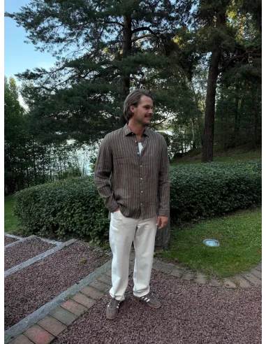 SLH220-LOOSE BEN SUMMER ECRU 611 JEANS