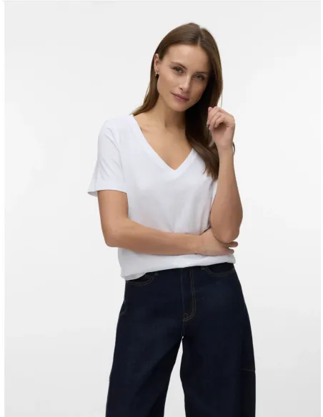 VMPAULINA V-NECK TSHIRT