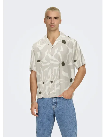 ONSDASH LIFE REG DIG AOP SS RESORT SHIRT