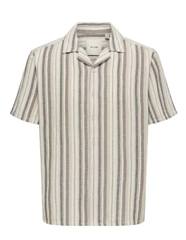 ONSTREV LIFE REG STRUC STRIPE SHIRT