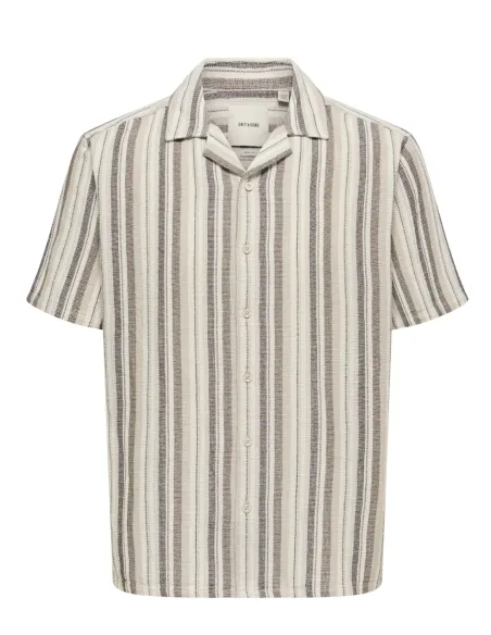 ONSTREV LIFE REG STRUC STRIPE SHIRT