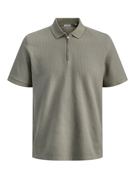 JJEAUSTIN ZIP POLO SS